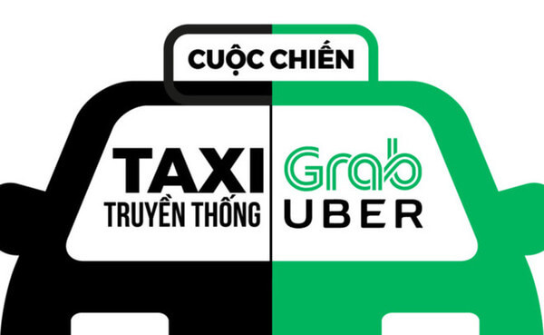 taxi truyền thống và grab trên thị trường