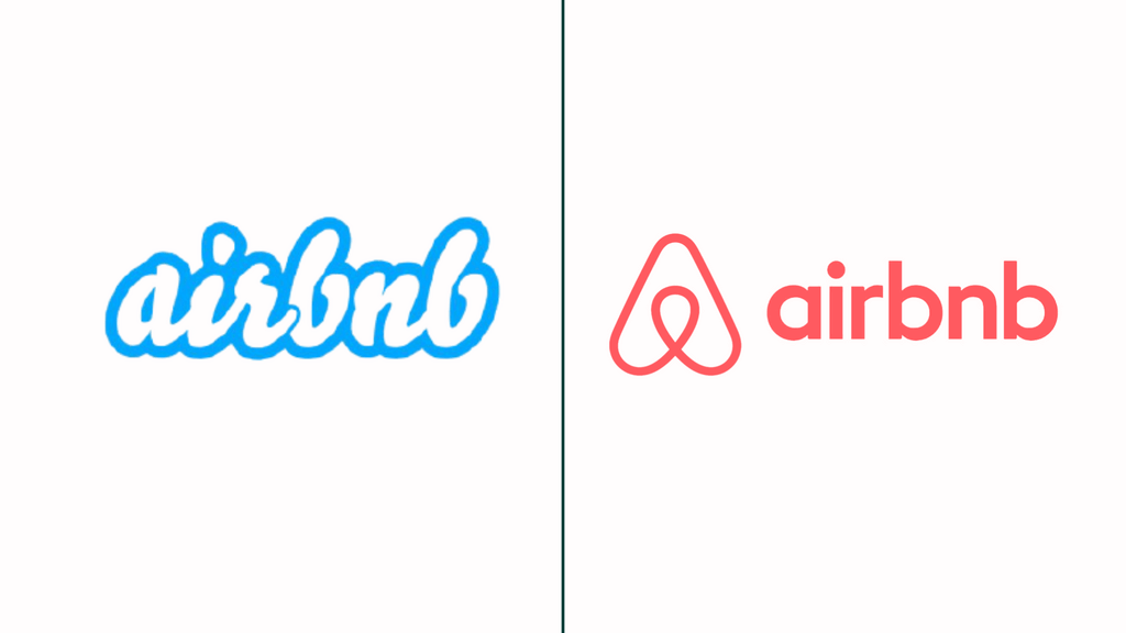 Logo cũ và mới của Airbnb